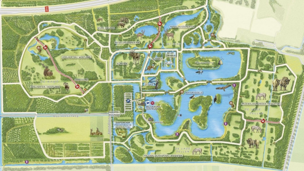 Natuurpark Flevoland plattegrond
